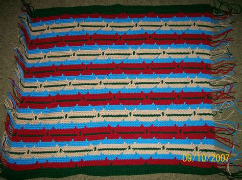 Navajo Indian Afghan Vintage Crochet Pattern By Karensvariety Haken