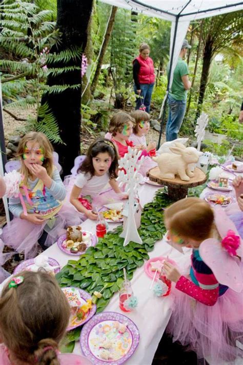 Karas Party Ideas Pink Fairy Girl Woodland Tinkerbell Birthday Party