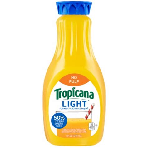 Tropicana Light Orange Fruit Juice No Pulp 52 Fl Oz Kroger