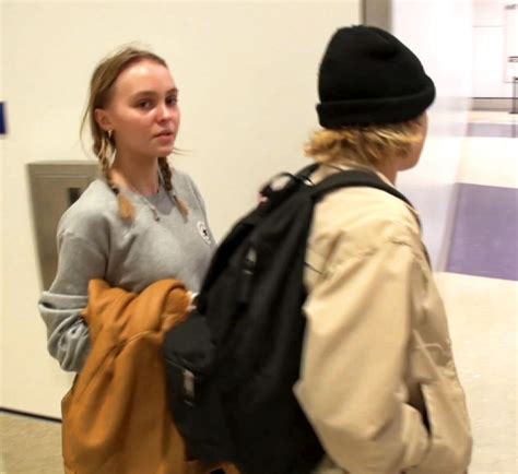 Lily Rose Depp With No Make Up At Lax Airport 12182016 Hawtcelebs