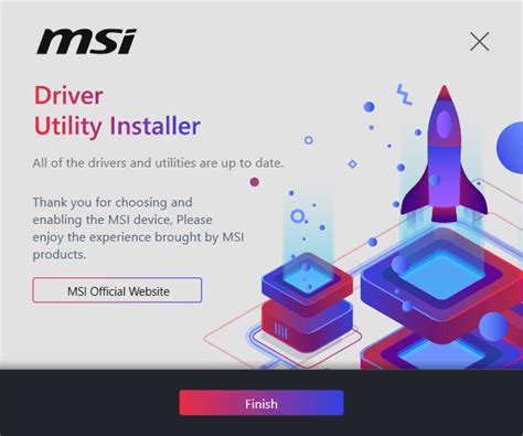 Driver And Software Installation With Msi Driver Utility Installer Dui