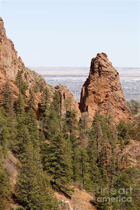 Mount Cutler Trail In Cheyenne Canyon In Colorado Springs Photograph By