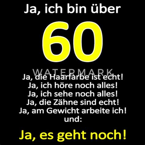 Lustige und herzliche glückwünsche zum 30. Ueber 60 geburtstag spruch lustig shirt geschenk g Männer ...