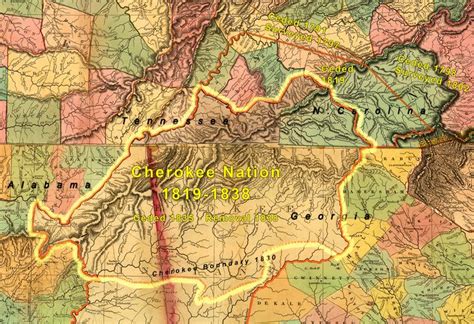 Cherokee People Map