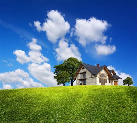 Premium Photo No Humans Sky Cloud Scenery Outdoors Day Grass House