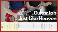 The Cure - Just Like Heaven (Guitar cover with tab) - YouTube