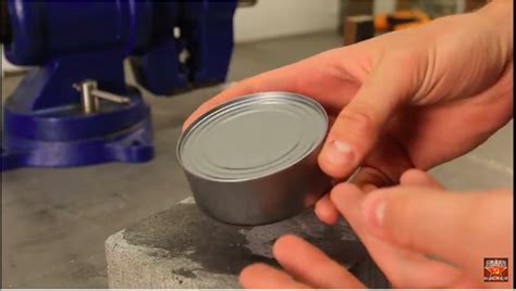 How To Open A Can Without A Can Opener Opening Can No Can Opener