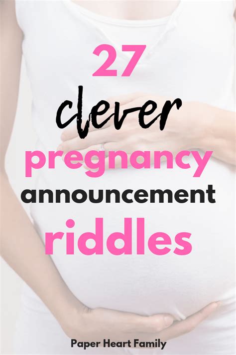 50 Pregnancy Announcement Riddles To Make Them Think