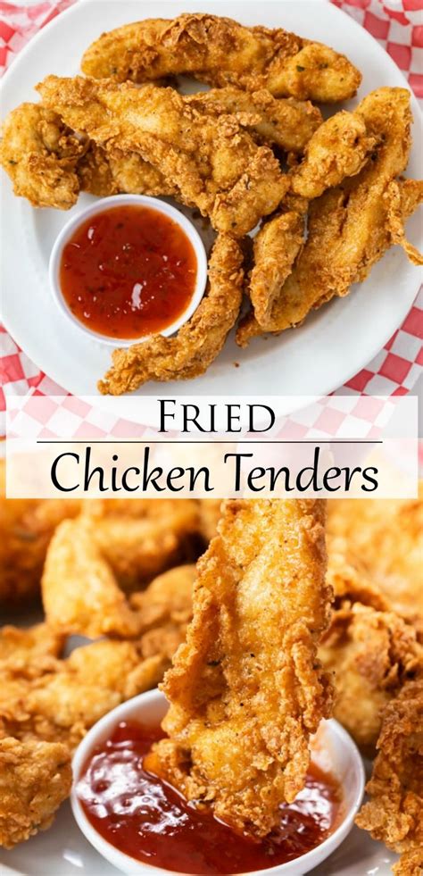 Super crispy fried chicken made with buttermilk, chicken, hot sauce, and seasoned flour is crispy on the outside and tender on the inside, perfect for dinner or to bring to a potluck or picnic! Fried Chicken Tenders - EXTRA CRISPY! in 2020 | Fried ...