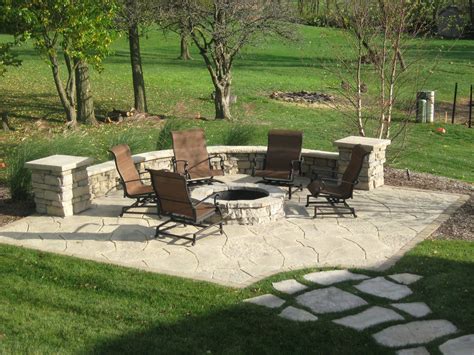 Mural Of Tips Of Best Patios With Fire Pits Fire Pit Patio Flagstone