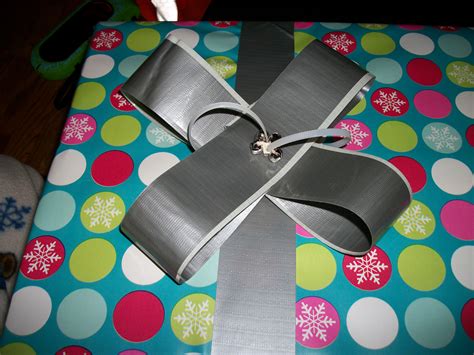 Duct Tape And Zip Tie Bow For A Christmas Present T