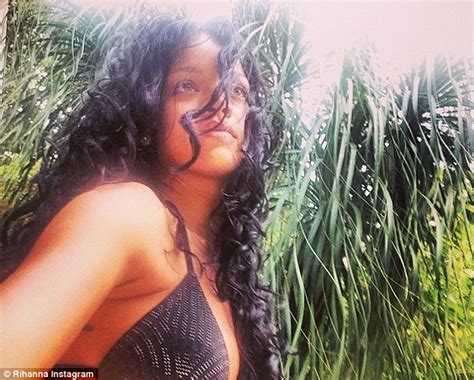 Rihanna Reveals Tan Lines As She Poses Topless For Vogue Brazil Photoshoot On The Beach Daily