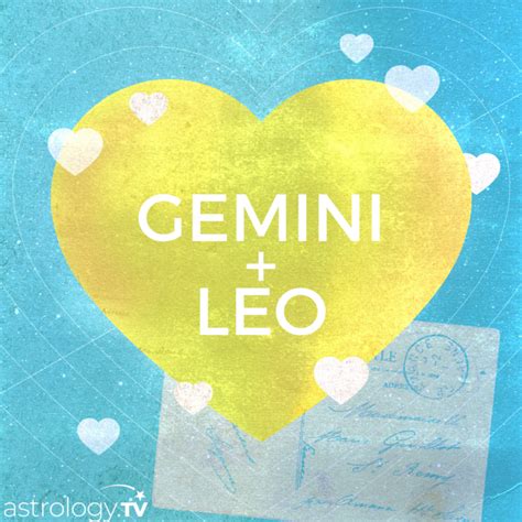 Gemini And Leo Compatibility Astrologytv