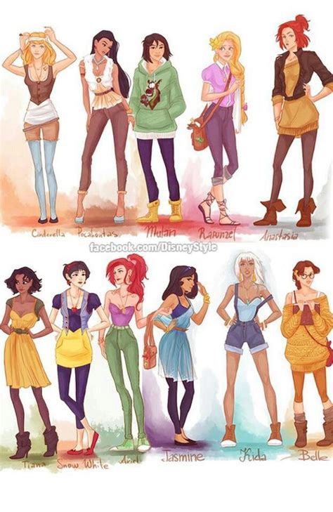 Princesas Modernas Character Design Disney Disney Princess Modern