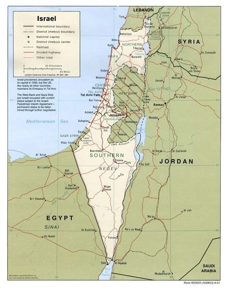 Mapa Izraela Geograficzna Topograficzna Turystyczna Samochodowa I