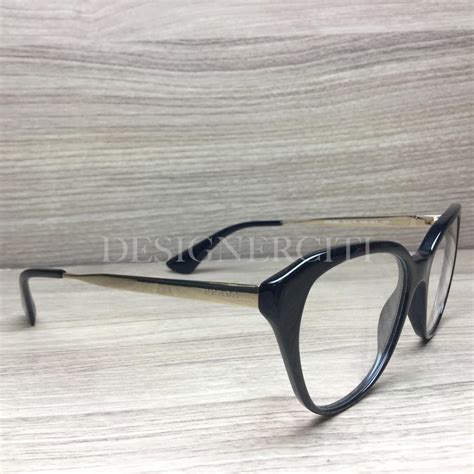 prada vpr28s eyeglasses black gold 1ab 1o1 authentic 52mm ebay