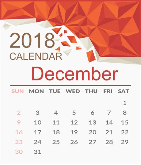 December 2018 Desktop Calendar Wallpapers 2018 December Calendar