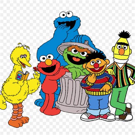 Elmo Big Bird Cookie Monster Oscar The Grouch Abby Cadabby Png