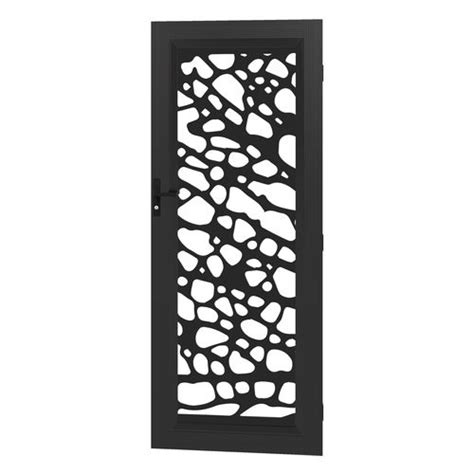 2032 X 813 X 45mm Barrier Door Aluminium Metric Deco Black Profile 1