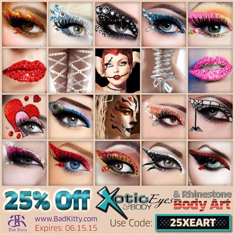 Sale 25 Off All Xotic Eyes Make Up And Body Art Use Code 25xeart At Check Out Ends 06 15