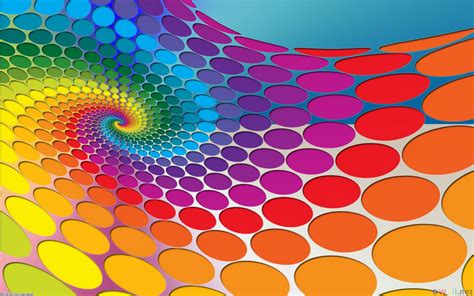 Rainbow Of Dots Vector Art Design Graphic Design Art Abstract