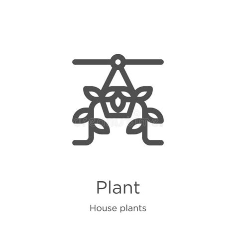 Plant Icon Vector From House Plants Collection Thin Line Plant Outline