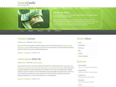 Plantilla Web Simple Gratuita Greencastle Plantillas Html Gratuitas