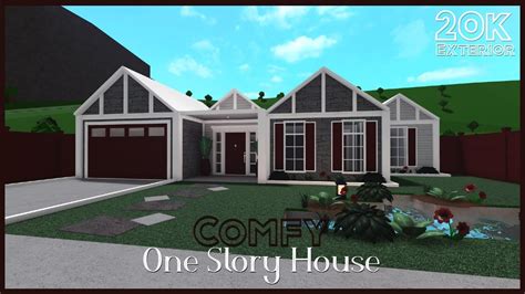 Bloxburg Comfy One Story House Pt1 Exterior 20k House Build