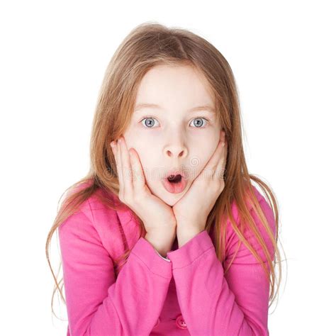 Surprised Little Girl Stock Image Image Of Gesturing 29634605
