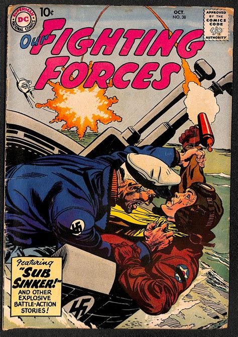 Our Fighting Forces 38 1958 Comic Books Silver Age Dc Comics