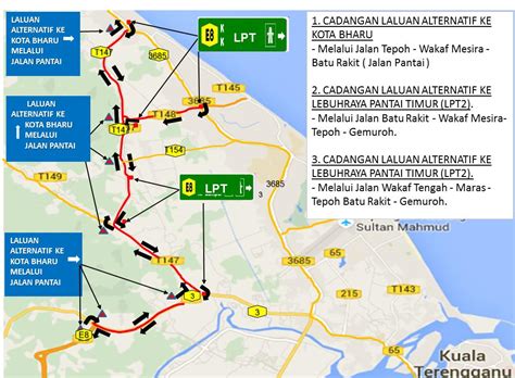Sehingga disember 2019, wce telah siap dibina sebanyak 71 peratus dengan pembukaan laluan baharu di antara new north klang straits bypass. JKR Terengganu on Twitter: "Laluan Alternatif ke Kota ...