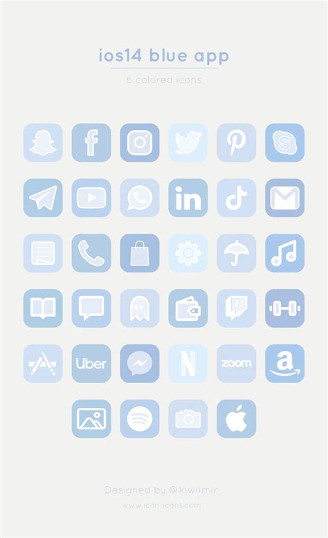 Light Blue App Icons Ph
