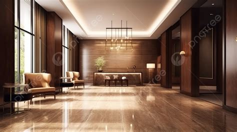 Contemporary Luxury Hotel And Office Reception Lounge In Inviting Warm