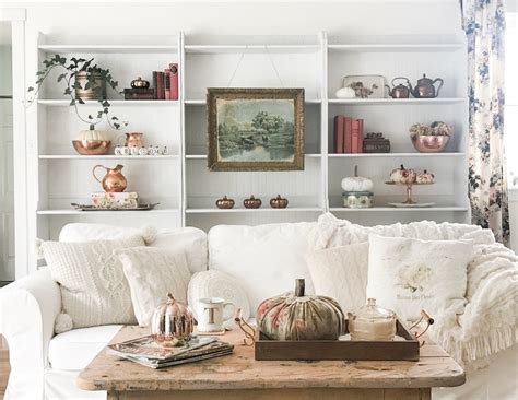 Styling Shelves For Fall The Hydrangea Farmhouse