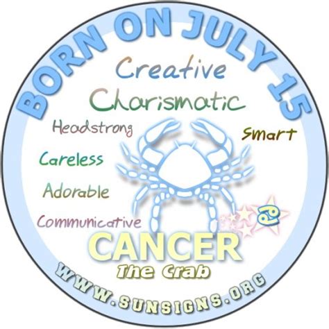 Great reasoning powers, robust instinct, as well as a commanding disposition are frequently associated along with your birthday. CANCERIAN ROOSTER | July 15 Birth Sign: You Fall Under ...