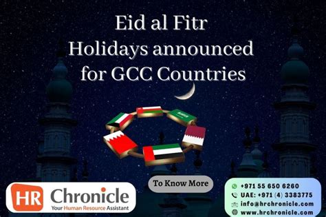 Eid Al Fitr 2023 Holidays For Uae Oman Kuwait Saudi
