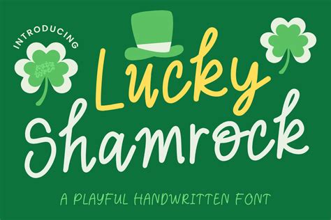 Lucky Shamrock Font By Katatype · Creative Fabrica