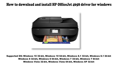 At the conclusion of the scan, the app prompts me to print a test page from within the scan doctor and it is successful. How to download and install HP OfficeJet 4658 driver Windows 10, 8 1, 8, 7, Vista, XP - YouTube