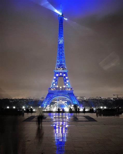 Eiffel Tower In Blue Paris Eiffeltower Paris Paristravel