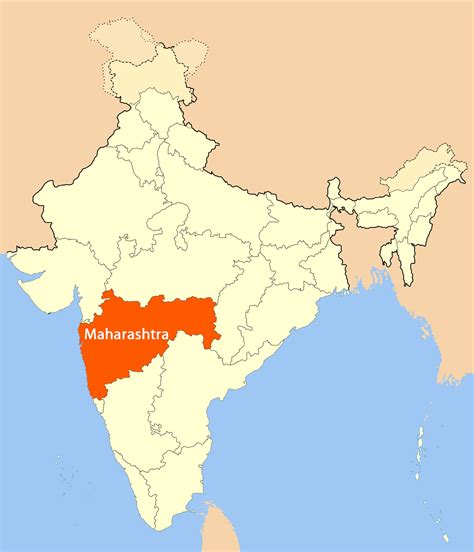 Location Map Of Maharashtra •