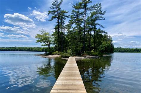 Hardy Lake Provincial Park In Ontario Has Boardwalks Over A Serene Lake
