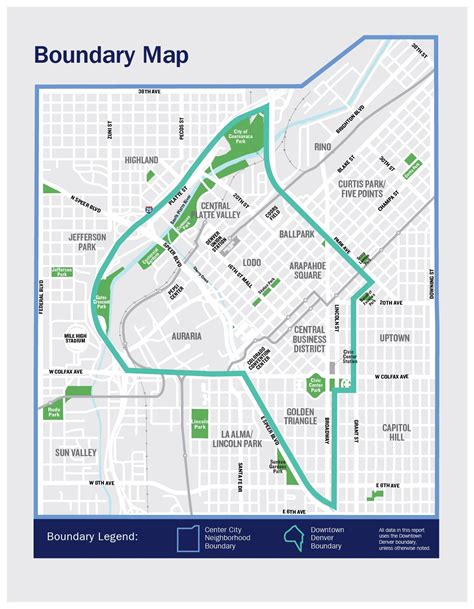 Center City Downtown Boundary Map Sodd Downtown Denver Partnership