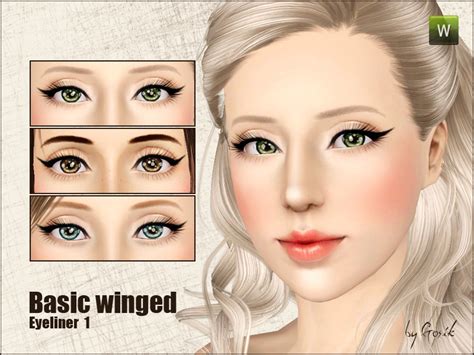 The Sims Resource Basic Winged Eyeliner Set