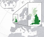 Carte de l'Angleterre - Plusieurs cartes du pays constitutif du Royaume-Uni