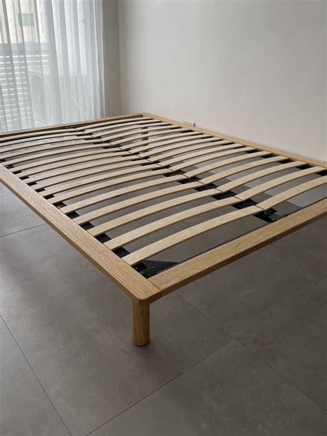 Muji Double Bed Frame Unit With Legs Oak Furniture And Home Living Furniture Bed Frames