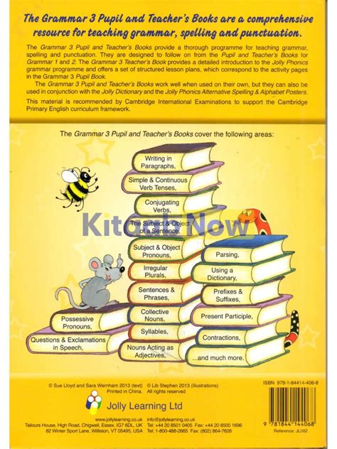 Jolly Phonics Grammar Teachers Book 3 Kitaabnow