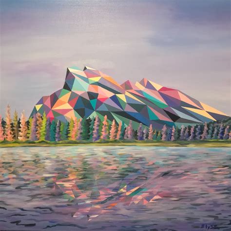 Polygon Landscape Paintings Highlight The Geometry Of Mountains
