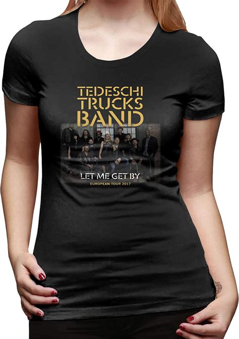 Hexu Wuzhen Tedeschi Trucks Band Womens Short Sleeve Standard T Shirt Black Clothing