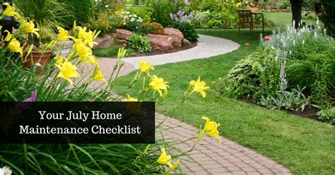 7 Home Maintenance Tasks To Tackle In July