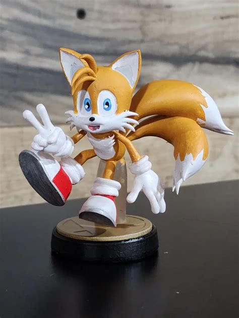 Team Sonic Figurine Set Ssbu Sonic Tails Knuckles And Super Sonic